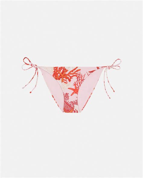 pink versace swimsuit|versace barocco bikini.